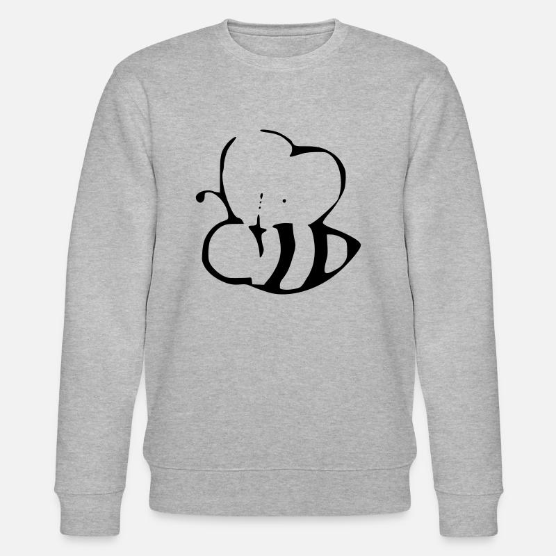 Biene - Stanley/Stella Unisex Bio-Sweatshirt CHANGER  - Grau meliert