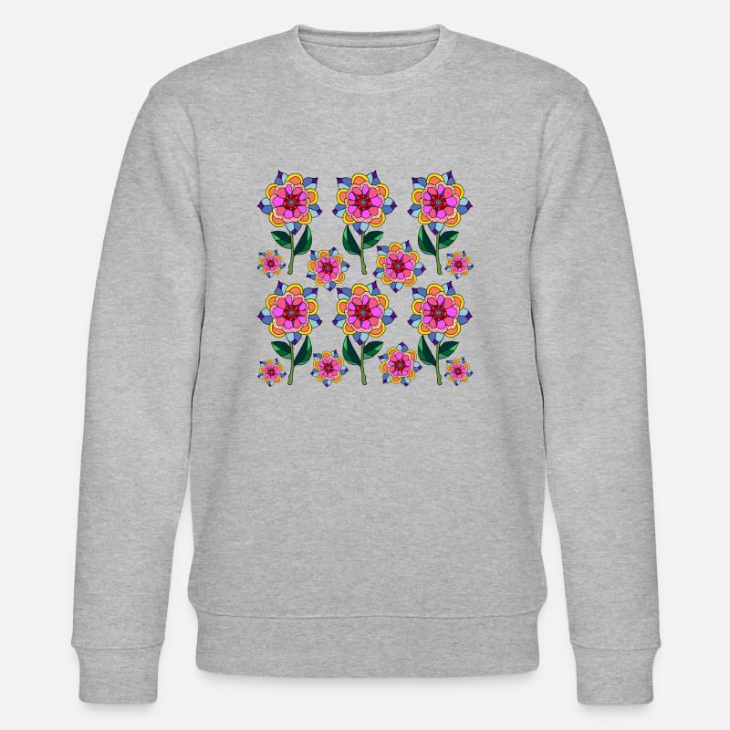 Fleur - Sweat bio CHANGER Stanley/Stella Unisexe - gris chiné