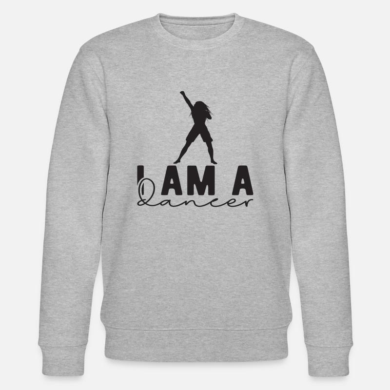 I am a Dancer - Stanley/Stella Unisex Bio-Sweatshirt CHANGER  - Grau meliert
