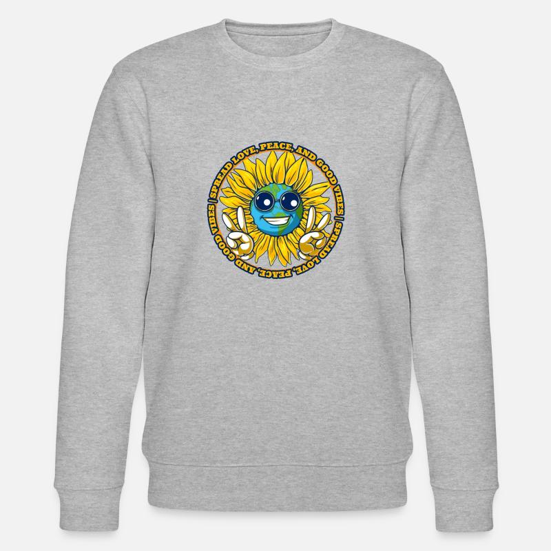 Hippie - Stanley/Stella Unisex Bio-Sweatshirt CHANGER  - Grau meliert