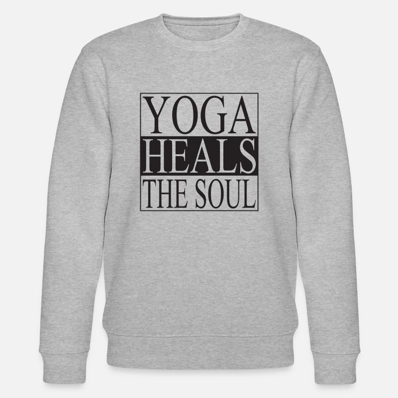 Le yoga guérit l’âme - Sweat bio CHANGER Stanley/Stella Unisexe - gris chiné