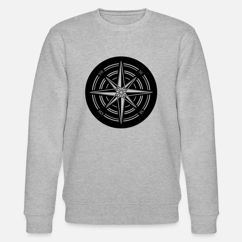 kompass - Stanley/Stella Unisex Bio-Sweatshirt CHANGER  - Grau meliert