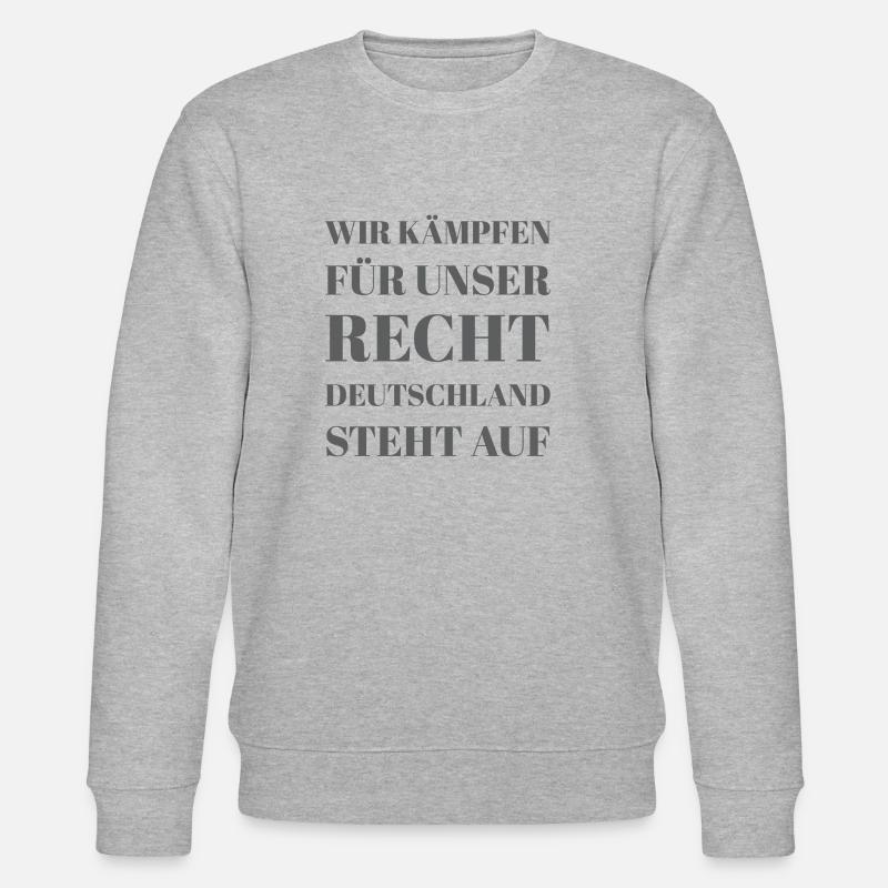 Das volk - Stanley/Stella Unisex Bio-Sweatshirt CHANGER  - Grau meliert