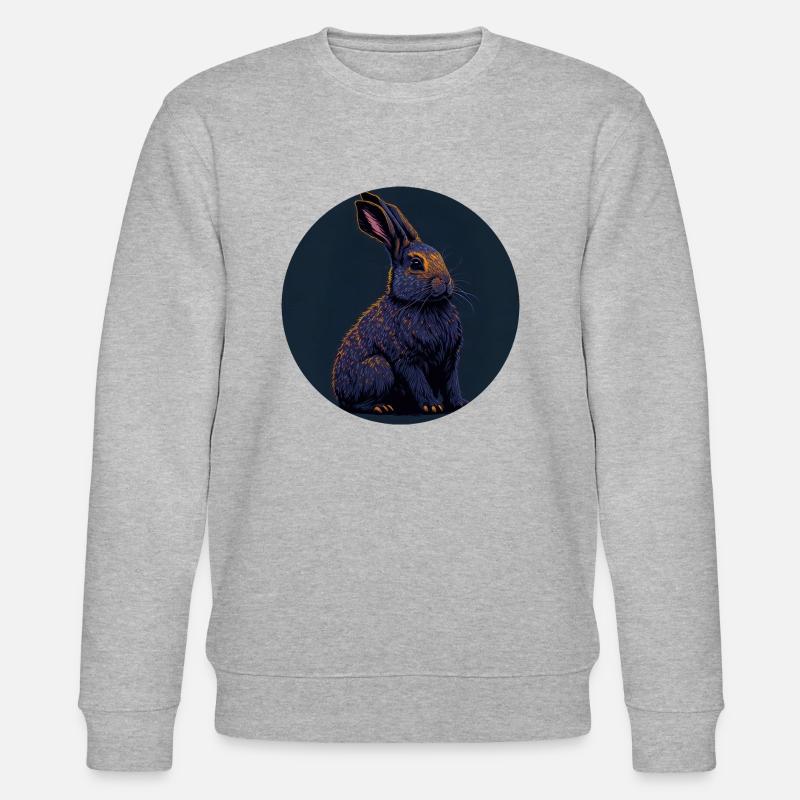 Osterhase - Stanley/Stella Unisex Bio-Sweatshirt CHANGER  - Grau meliert