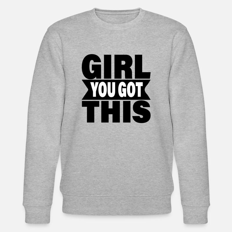 Fille tu as ça - Sweat bio CHANGER Stanley/Stella Unisexe - gris chiné