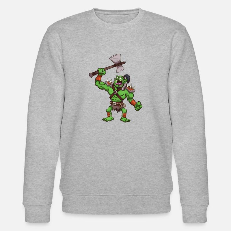 Trollhäuptling - Stanley/Stella Unisex Bio-Sweatshirt CHANGER  - Grau meliert