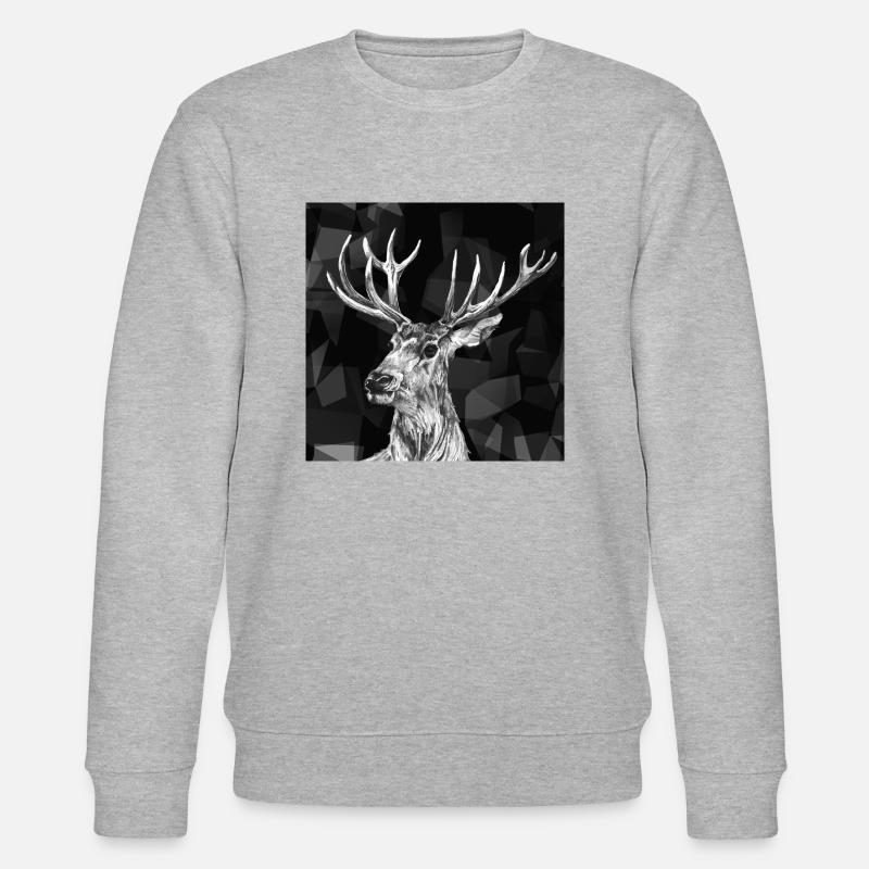 Hirsch - Stanley/Stella Unisex Bio-Sweatshirt CHANGER  - Grau meliert