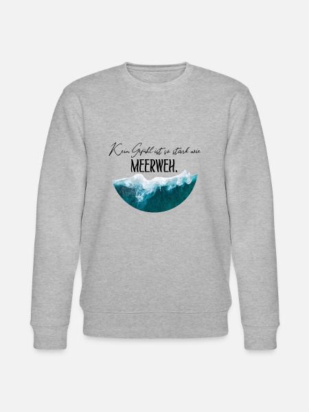 Kein Gefühl ist so stark wie Meerweh - Stanley/Stella Unisex Bio-Sweatshirt CHANGER - Grau meliert