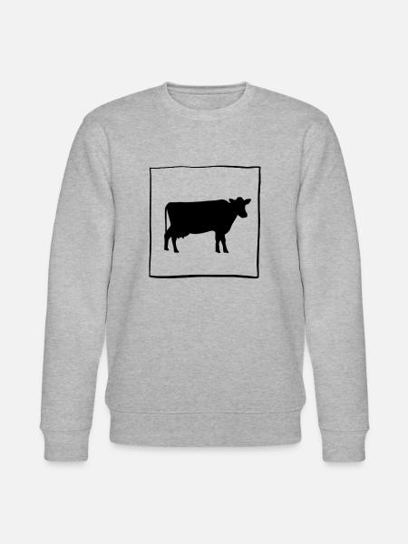 Kuh 1 - Stanley/Stella Unisex Bio-Sweatshirt CHANGER  - Grau meliert