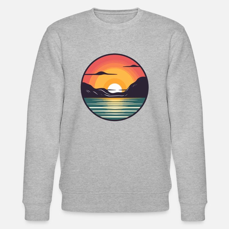 Coucher de soleil - Sweat bio CHANGER Stanley/Stella Unisexe - gris chiné