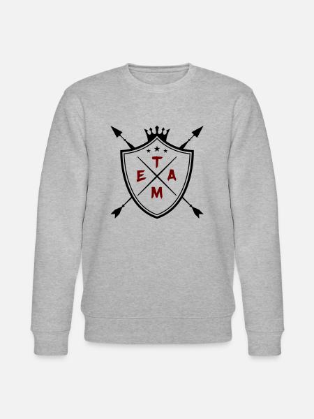 Team Coat of Arms - Stanley/Stella CHANGER Unisex Organic Sweatshirt - heather grey