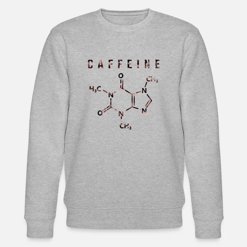 Molécule de caféine - Sweat bio CHANGER Stanley/Stella Unisexe - gris chiné