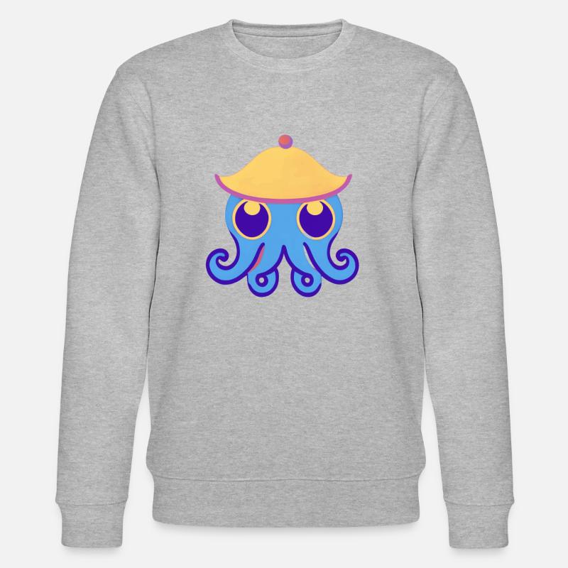 Cute Octopus - Sweat bio CHANGER Stanley/Stella Unisexe - gris chiné