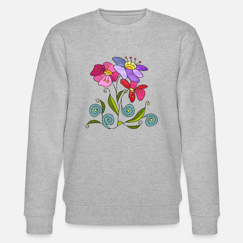 Fleur - Sweat bio CHANGER Stanley/Stella Unisexe - gris chiné