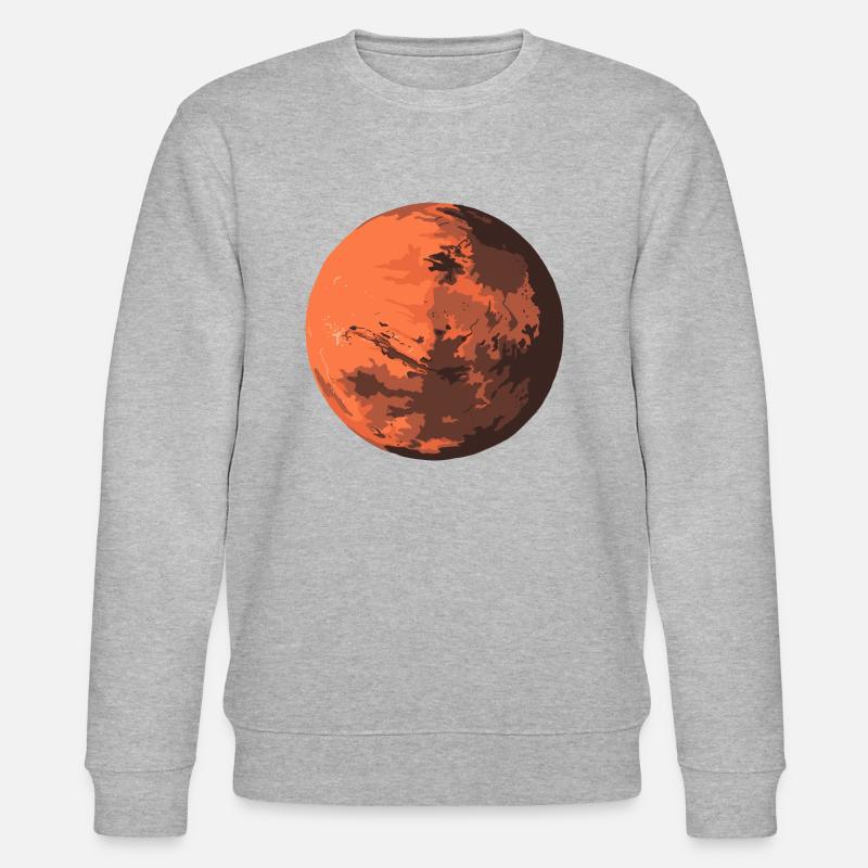 Mars - der rote Planet - Stanley/Stella Unisex Bio-Sweatshirt CHANGER  - Grau meliert