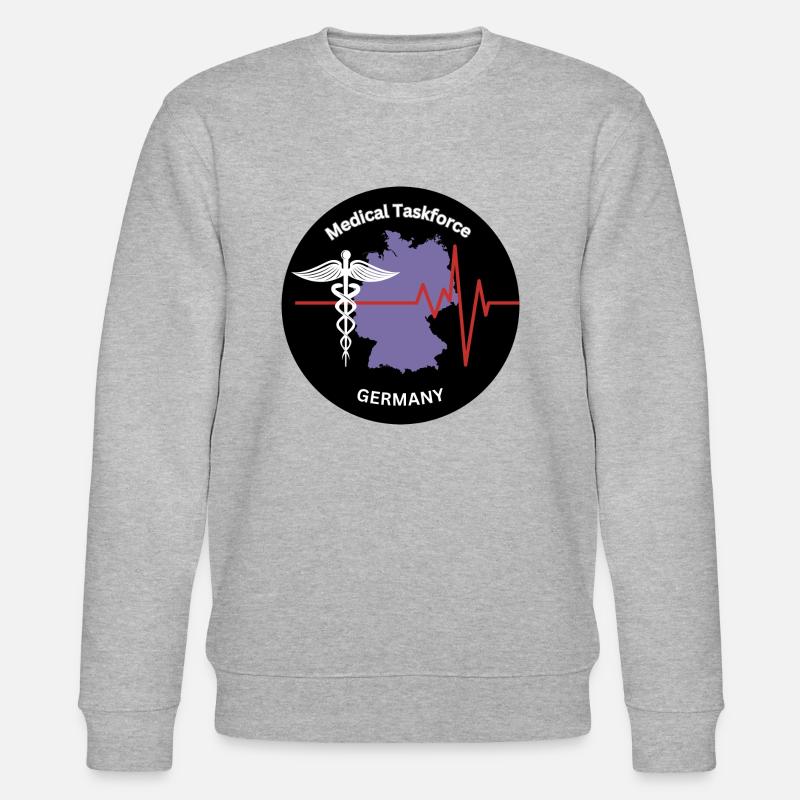 Medical Taskforce Germany - Stanley/Stella Unisex Bio-Sweatshirt CHANGER  - Grau meliert