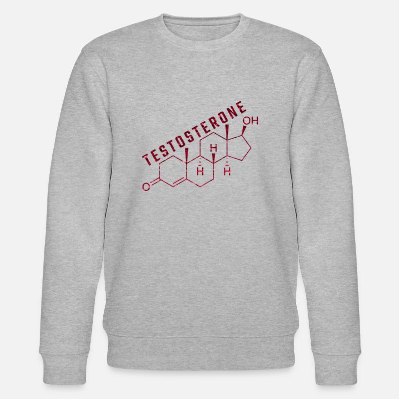 molécule de testostérone - Sweat bio CHANGER Stanley/Stella Unisexe - gris chiné