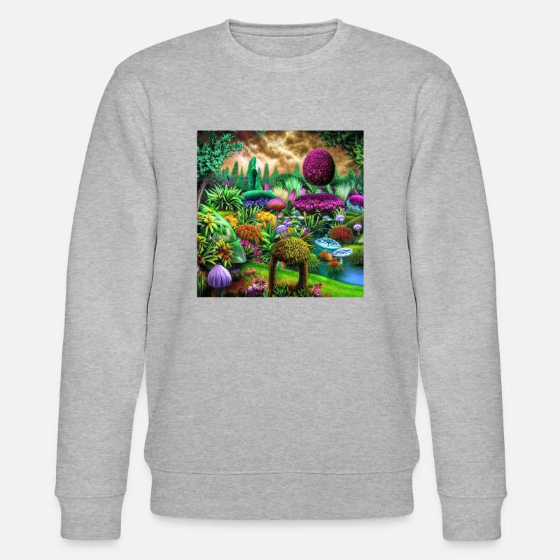 Future Garten - Stanley/Stella Unisex Bio-Sweatshirt CHANGER  - Grau meliert