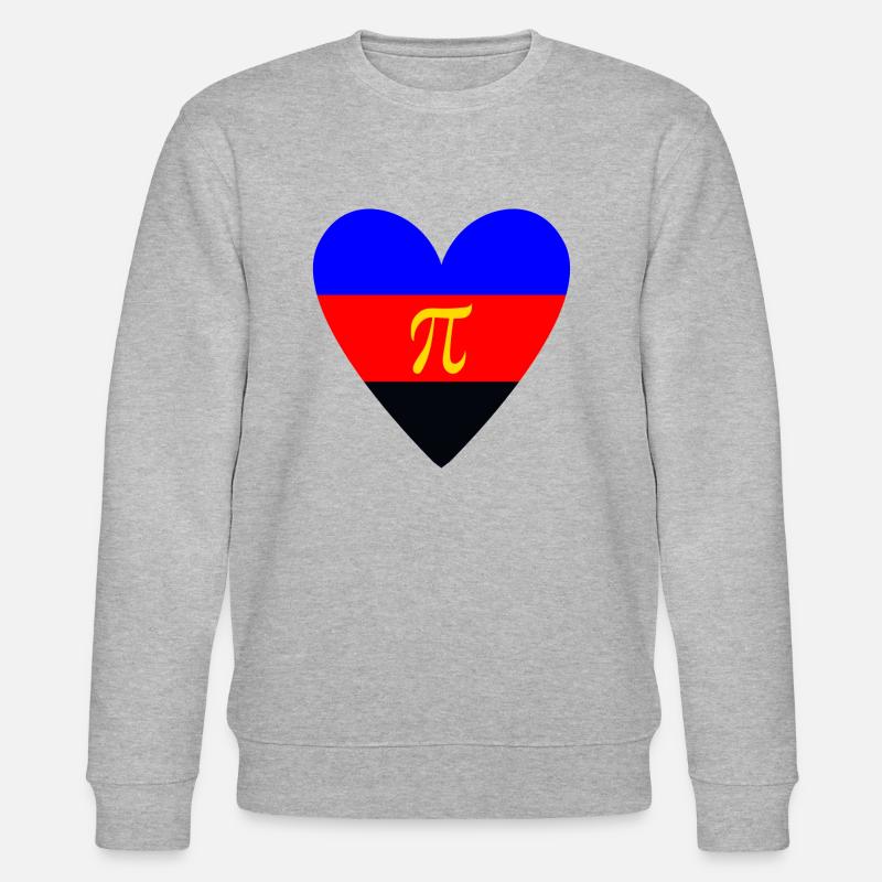 Polyamorie PrideLove - Stanley/Stella Unisex Bio-Sweatshirt CHANGER  - Grau meliert