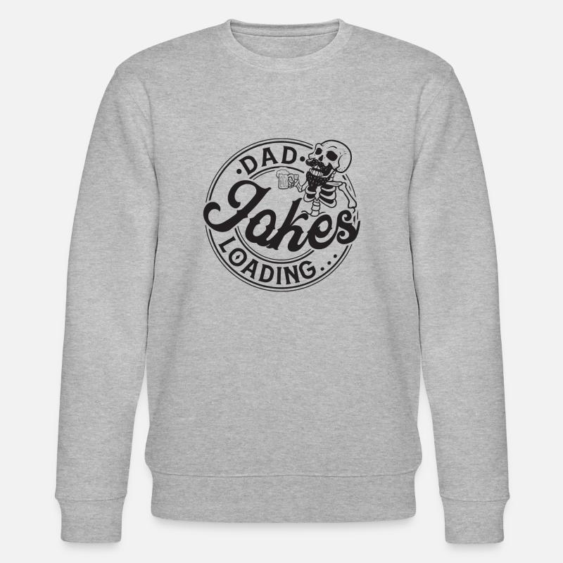 Dad Jokes Loading... - Stanley/Stella Unisex Bio-Sweatshirt CHANGER  - Grau meliert