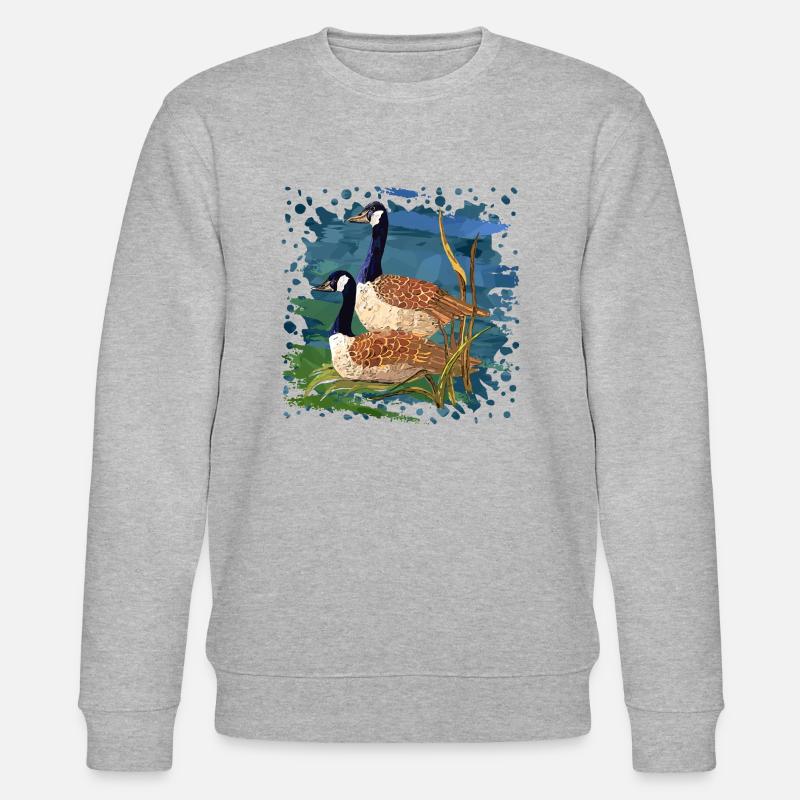 Birds - Stanley/Stella CHANGER Unisex Organic Sweatshirt - heather grey