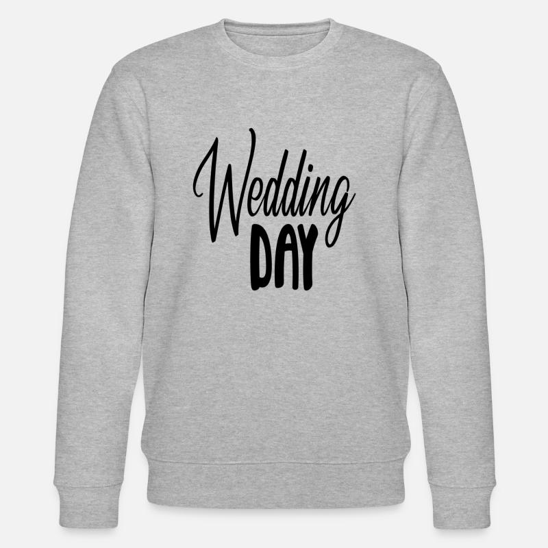 Wedding Day - Stanley/Stella Unisex Bio-Sweatshirt CHANGER  - Grau meliert