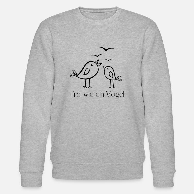 Frei wie ein Vogel - Stanley/Stella Unisex Bio-Sweatshirt CHANGER  - Grau meliert