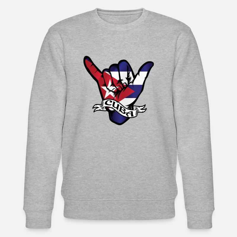 Cuba Shaka - Stanley/Stella Unisex Bio-Sweatshirt CHANGER - Grau meliert