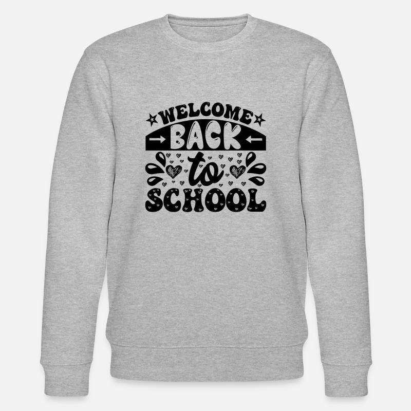 Bienvenue à l’école, début de l’école Début de l’école Plaisir - Sweat bio CHANGER Stanley/Stella Unisexe - gris chiné