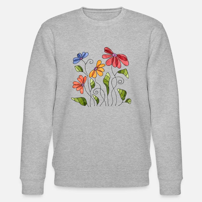 Fleur - Sweat bio CHANGER Stanley/Stella Unisexe - gris chiné