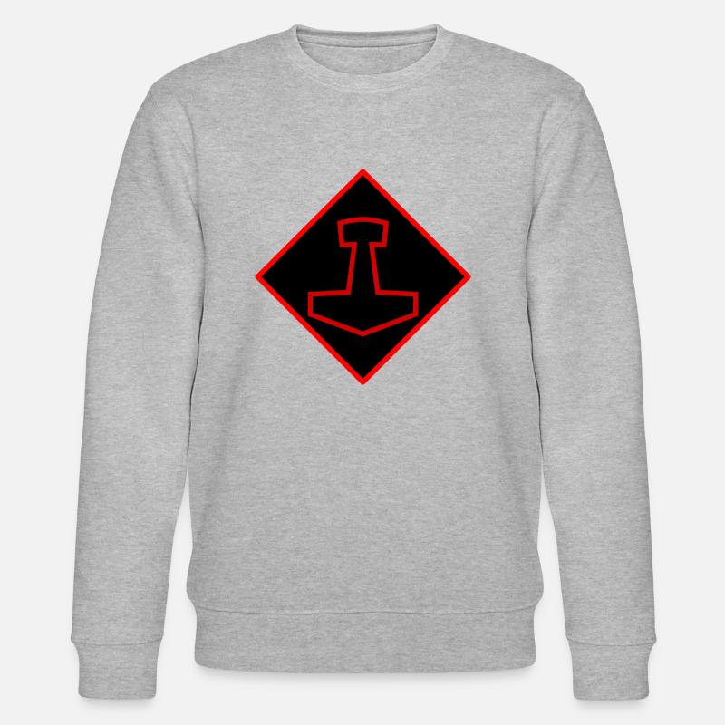 Mjölnir - Stanley/Stella Unisex Bio-Sweatshirt CHANGER  - Grau meliert