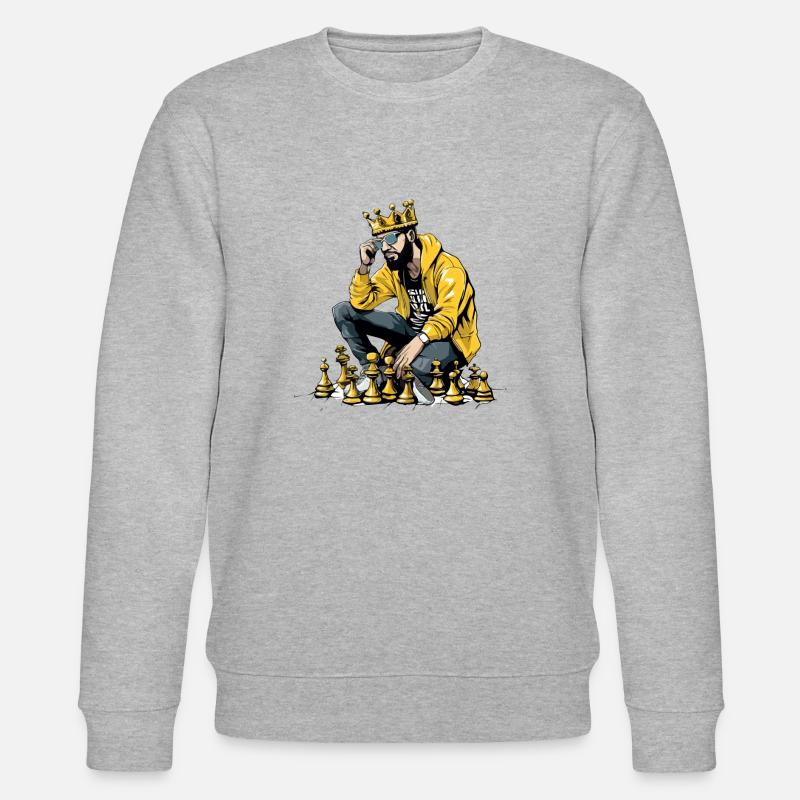 Max le roi des échecs - Sweat bio CHANGER Stanley/Stella Unisexe - gris chiné