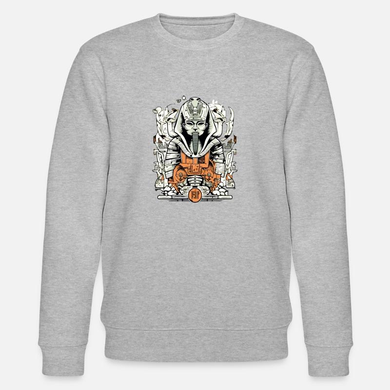 Tuth der Pharao - Stanley/Stella Unisex Bio-Sweatshirt CHANGER  - Grau meliert
