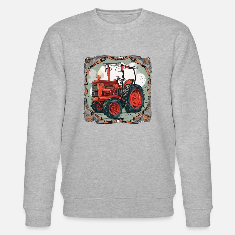 Traktor - Stanley/Stella Unisex Bio-Sweatshirt CHANGER  - Grau meliert