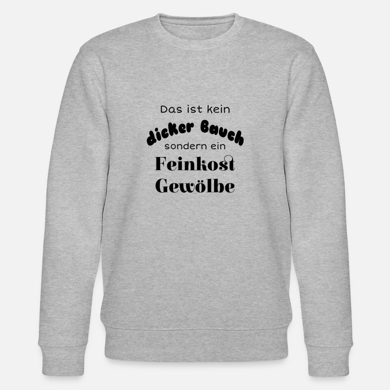 Das ist kein dicker Bauch - Stanley/Stella Unisex Bio-Sweatshirt CHANGER  - Grau meliert