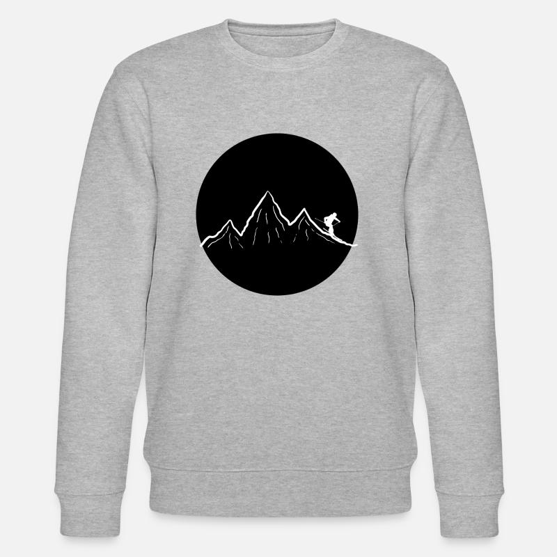 Ski Urlaub LOGO - Stanley/Stella Unisex Bio-Sweatshirt CHANGER  - Grau meliert