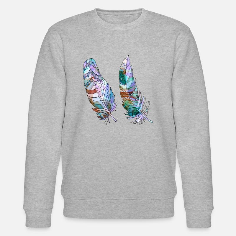 Feder - Stanley/Stella Unisex Bio-Sweatshirt CHANGER  - Grau meliert