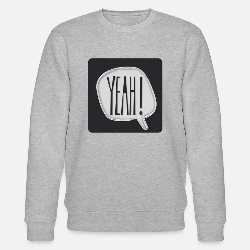 Yeah - Stanley/Stella Unisex Bio-Sweatshirt CHANGER  - Grau meliert