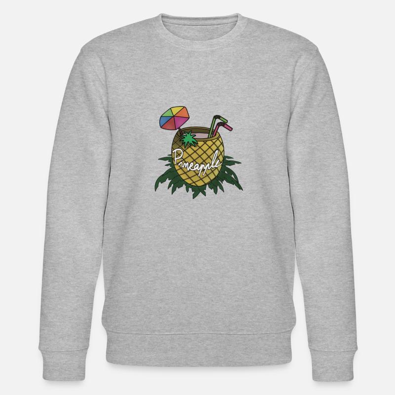 Ananas - Stanley/Stella Unisex Bio-Sweatshirt CHANGER  - Grau meliert