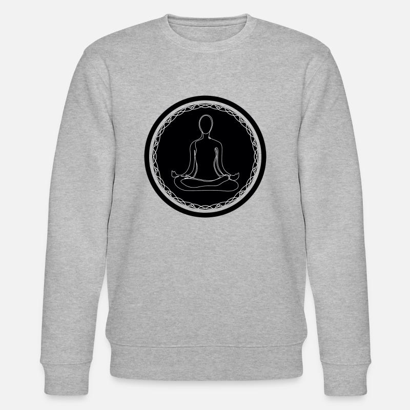 Yoga Pose - Stanley/Stella Unisex Bio-Sweatshirt CHANGER  - Grau meliert
