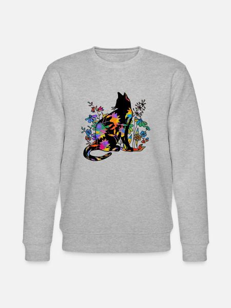 Cat - Stanley/Stella CHANGER Unisex Organic Sweatshirt - heather grey