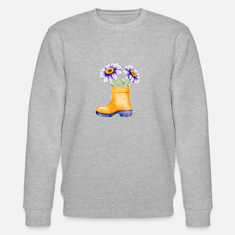 Garten Geschenk Gärtner Obstgarten Hobbygärtner - Stanley/Stella Unisex Bio-Sweatshirt CHANGER  - Grau meliert