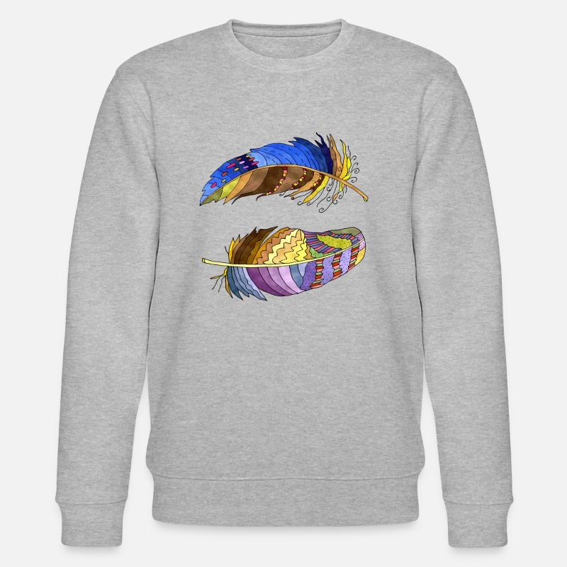 Feder - Stanley/Stella Unisex Bio-Sweatshirt CHANGER  - Grau meliert