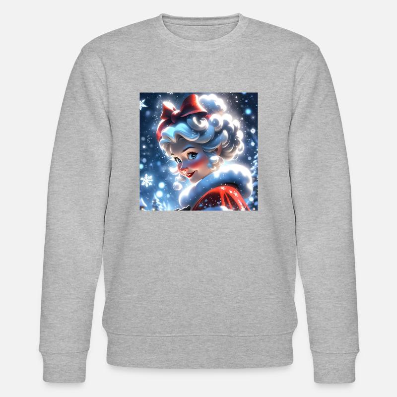 Frohe Weihnachten #4 - Stanley/Stella Unisex Bio-Sweatshirt CHANGER  - Grau meliert