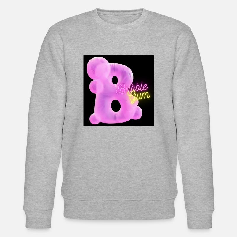 Bubble Gum Pink - Stanley/Stella Unisex Bio-Sweatshirt CHANGER  - Grau meliert