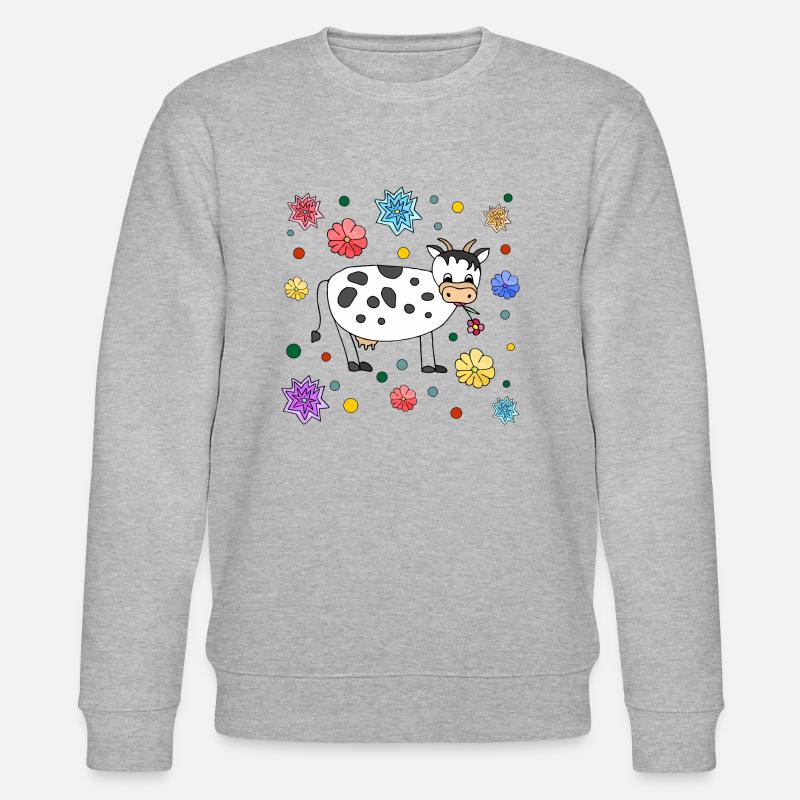 Vache - Sweat bio CHANGER Stanley/Stella Unisexe - gris chiné