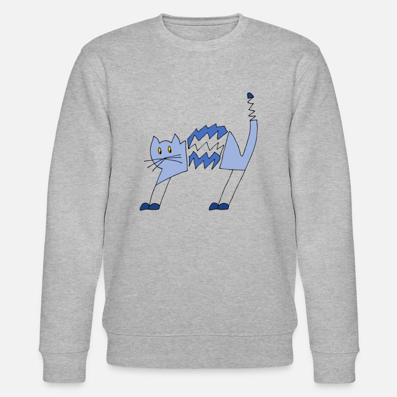Cat - Stanley/Stella CHANGER Unisex Organic Sweatshirt - heather grey