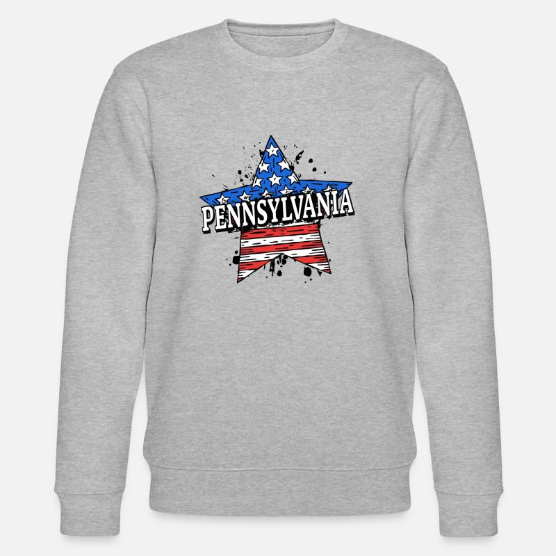 Pennsylvanie - États-Unis - États-Unis d’Amérique - Sweat bio CHANGER Stanley/Stella Unisexe - gris chiné