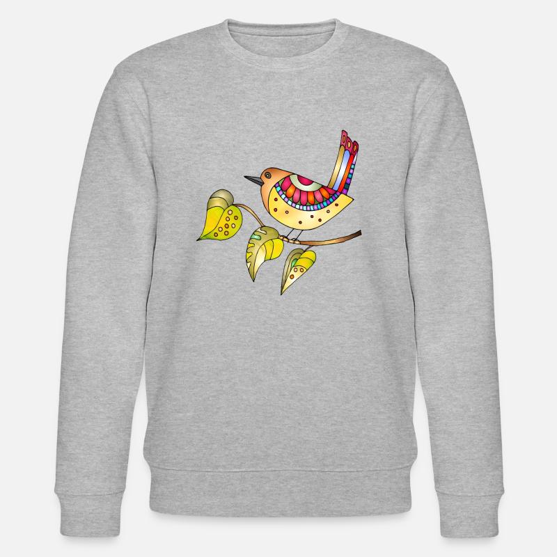 Bunter Vogel - Stanley/Stella Unisex Bio-Sweatshirt CHANGER  - Grau meliert