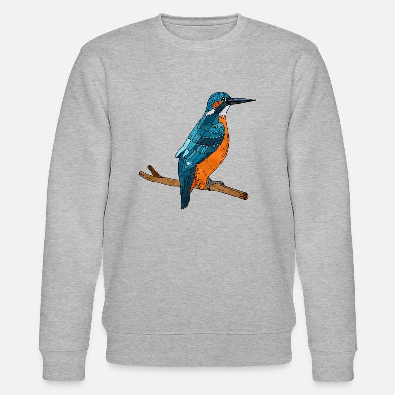 Bunter Vogel - Stanley/Stella Unisex Bio-Sweatshirt CHANGER  - Grau meliert